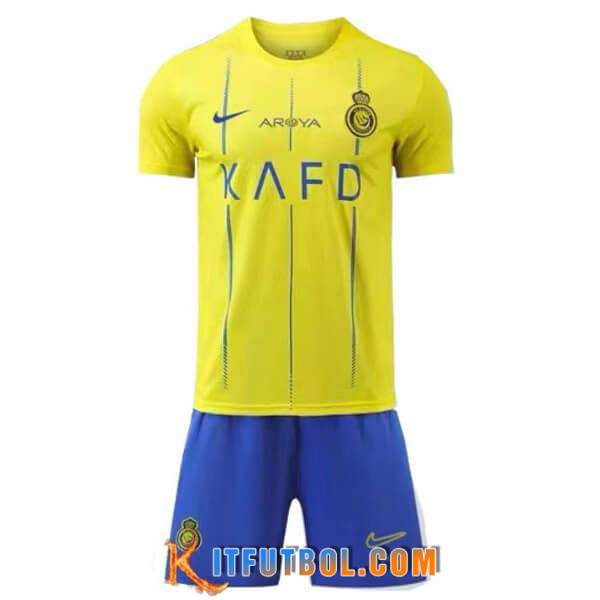 Camisetas De Futbol Al-Nassr Ninos Primera 2023/2024