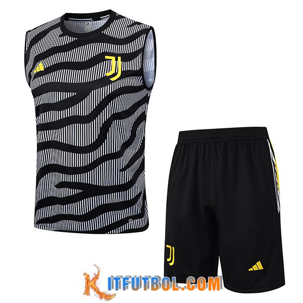 Camiseta Entrenamiento sin mangas + Cortos Juventus Gris 2023/2024