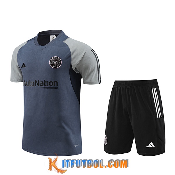 Camiseta Entrenamiento + Cortos Inter Miami CF Gris 2023/2024