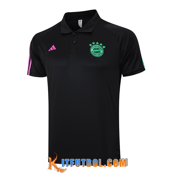 Camiseta Polo Bayern Munich Negro 2023/2024
