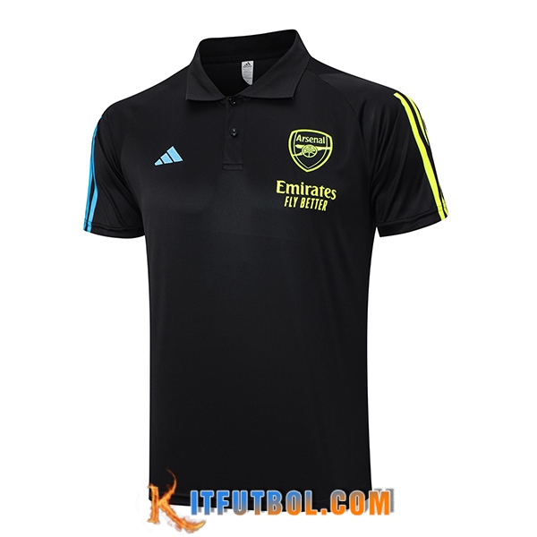 Camiseta Polo Arsenal Negro 2023/2024