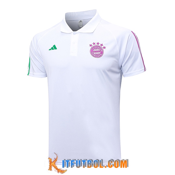 Camiseta Polo Bayern Munich Blanco 2023/2024