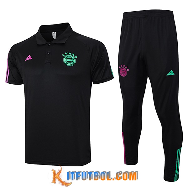 Camiseta Polo Bayern Munich Negro 2023/2024