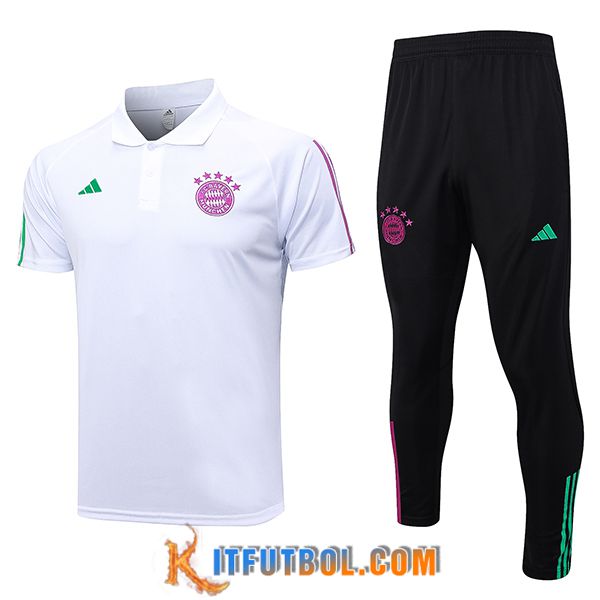Camiseta Polo Bayern Munich Blanco 2023/2024