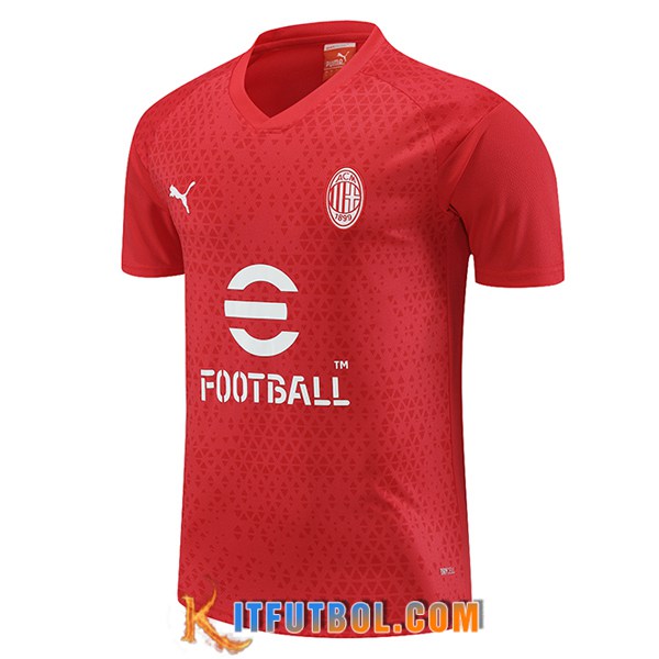 Camiseta Entrenamiento AC Milan Rojo 2023/2024