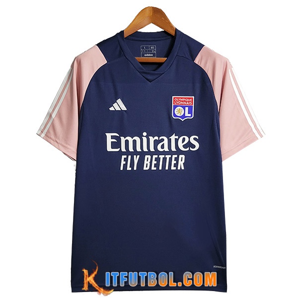 Camiseta Entrenamiento Lyon Azul marino 2023/2024