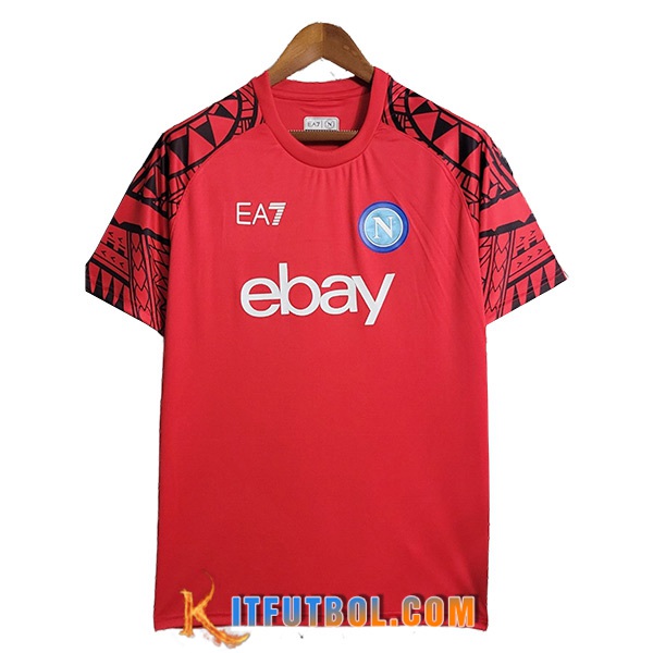 Camiseta Entrenamiento Naples Rojo 2023/2024