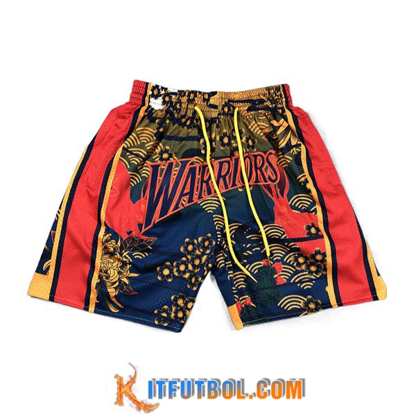 Cortos NBA Golden State Warriors 2023/24 Rojo Amarillo/Azul