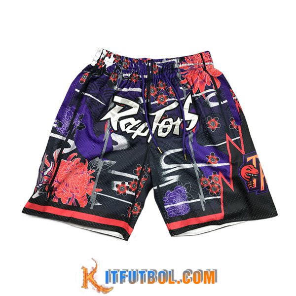 Cortos NBA Toronto Raptors 2023/24 Negro/Rojo