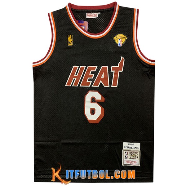Camisetas Miami Heat (JAMES #6) 2023/24 Rojo -02