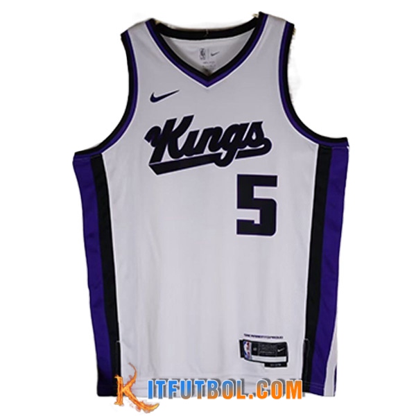 Camisetas Sacramento Kings (FOX #5) 2023/24 Blanco