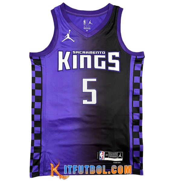 Camisetas Sacramento Kings (FOX #5) 2023/24 Violeta