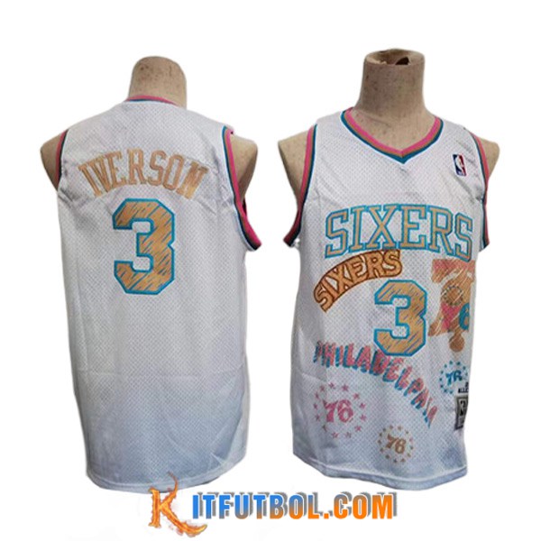 Camisetas Philadelphia 76ers (IVERSON #3) 2023/24 Blanco