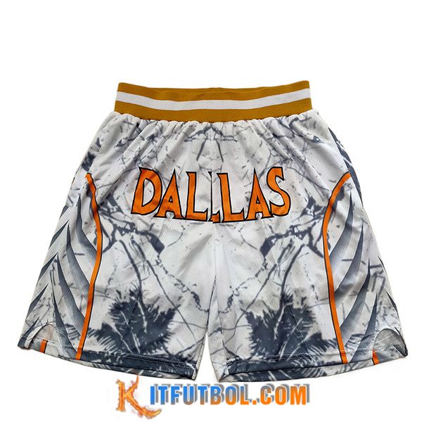 Cortos NBA Dallas Mavericks 2023/24 Gris/Blanco