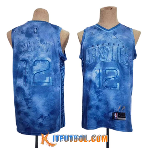 Camisetas Memphis Grizzlies (MORANT #12) 2023/24 Azul -03