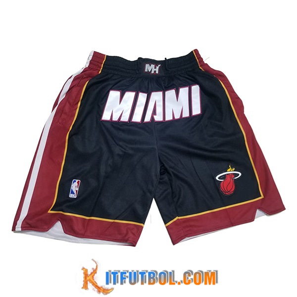 Cortos NBA Miami Heat 2023/24 Negro/Rojo