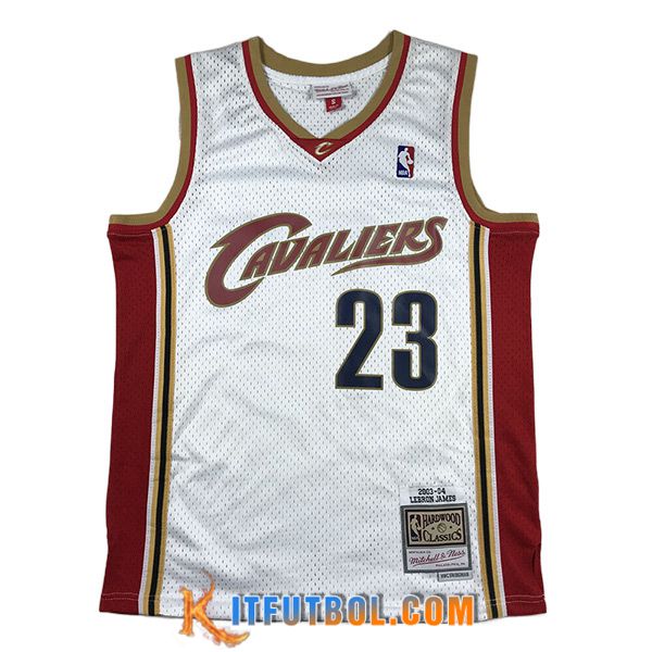 Camisetas Cleveland Cavaliers (JAMES #23) 2023/24 Blanco