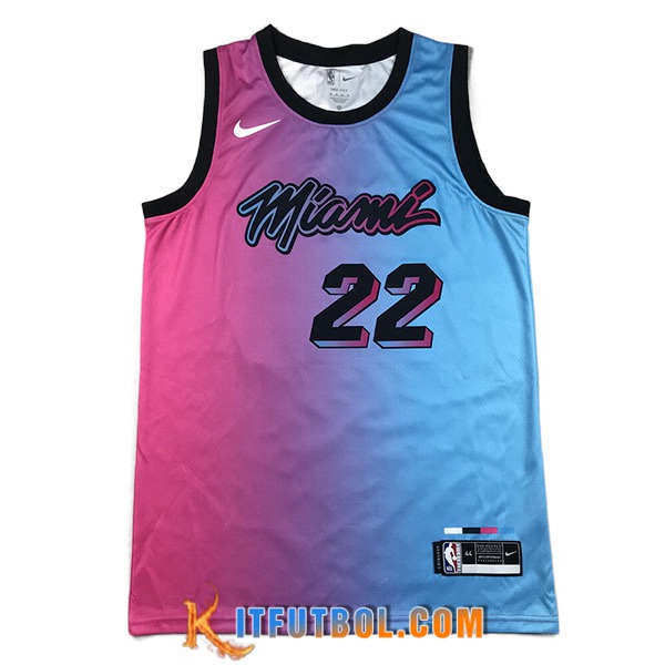 Camisetas Miami Heat (BUTLER #22) 2023/24 Azul/Violeta