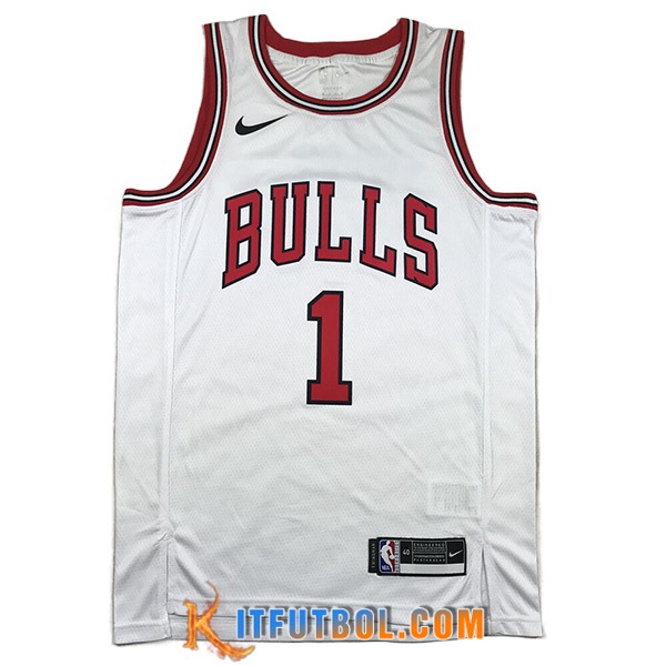 Camisetas Chicago Bulls (Rosa #1) 2023/24 Blanco