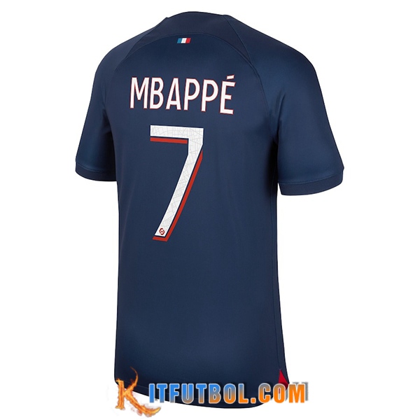 Camisetas De Futbol PSG (MBAPPÉ #7) 2023/2024 Primera