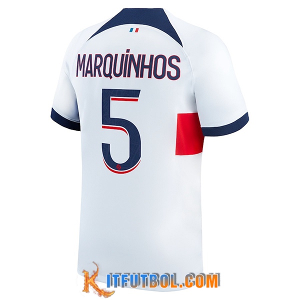 Camisetas De Futbol PSG (MARQUINHOS #5) 2023/2024 Segunda