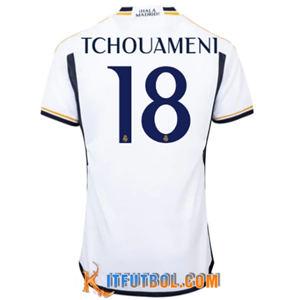 Camisetas De Futbol Real Madrid (TCHOUAMÉNI #18) 2023/2024 Primera