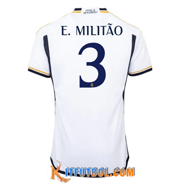 Camisetas De Futbol Real Madrid (E. MILITÃO #3) 2023/2024 Primera