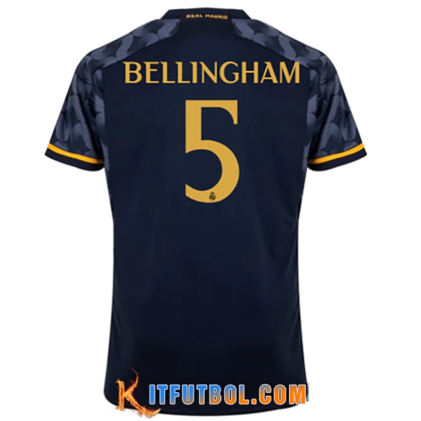 Camisetas De Futbol Real Madrid (BELLINGHAM #5) 2023/2024 Segunda