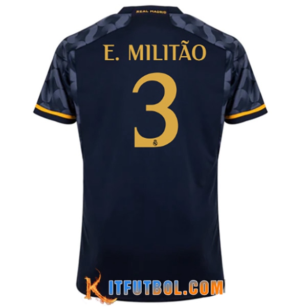 Camisetas De Futbol Real Madrid (E. MILITÃO #3) 2023/2024 Segunda