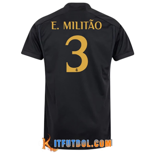 Camisetas De Futbol Real Madrid (E. MILITÃO #3) 2023/2024 Tercera