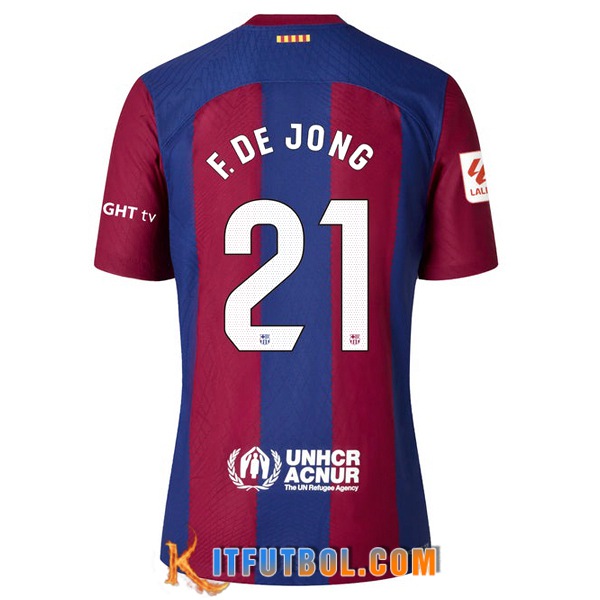 Camisetas De Futbol Barcelona (F. DE JONG #21) 2023/2024 Primera