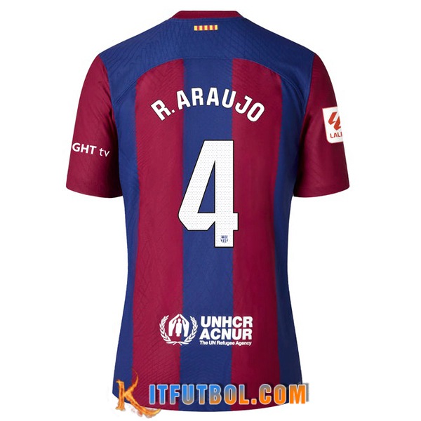 Camisetas De Futbol Barcelona (R. ARAUJO #4) 2023/2024 Primera