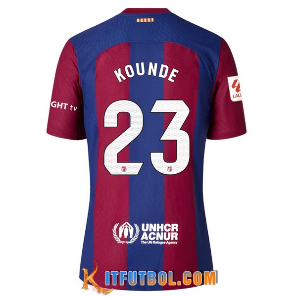 Camisetas De Futbol Barcelona (KOUNDE #23) 2023/2024 Primera