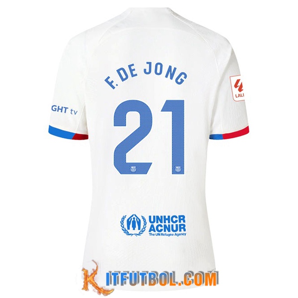 Camisetas De Futbol Barcelona (F. DE JONG #21) 2023/2024 Segunda