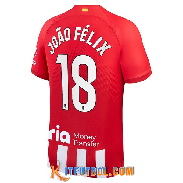 Camisetas De Futbol Atletico Madrid (JOÃO FÉLIX #18) 2023/2024 Primera