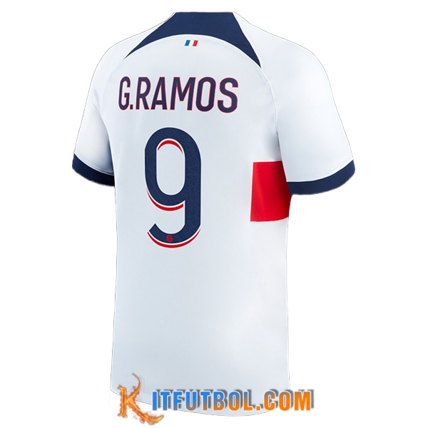 Camisetas De Futbol PSG (G.RAMOS #9) 2023/2024 Segunda