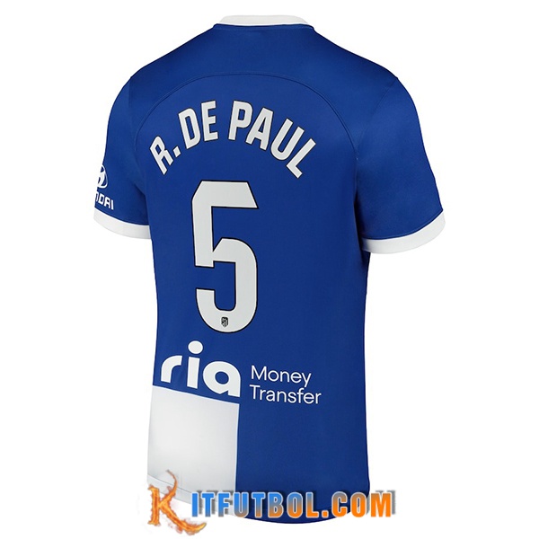 Camisetas De Futbol Atletico Madrid (R. DE PAUL #5) 2023/2024 Segunda