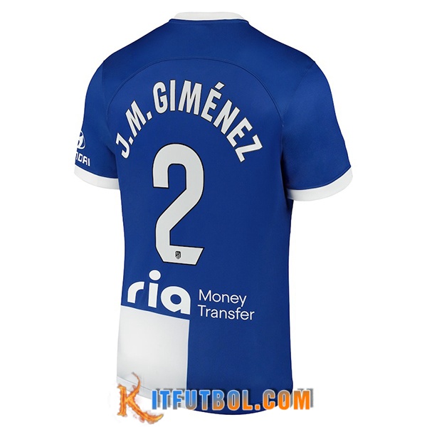 Camisetas De Futbol Atletico Madrid (J.M. GIMÉNEZ #2) 2023/2024 Segunda