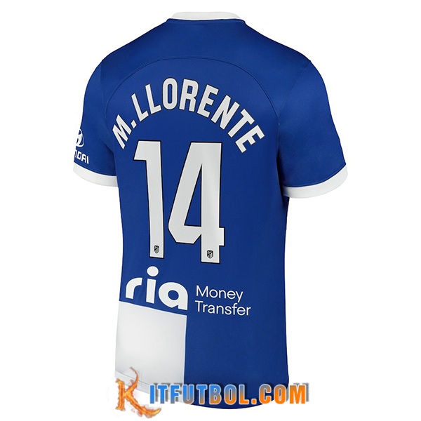 Camisetas De Futbol Atletico Madrid (M. LLORENTE #14) 2023/2024 Segunda