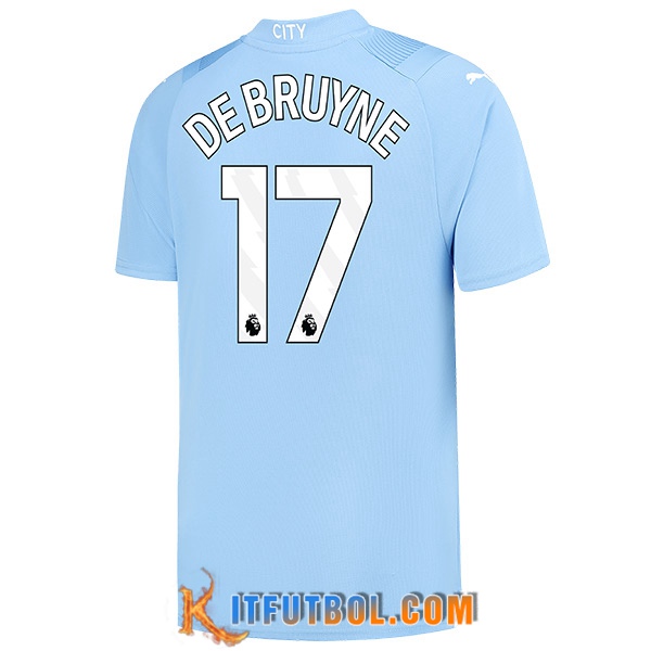 Camisetas De Futbol Manchester City (DE BRUYNE #17) 2023/2024 Primera