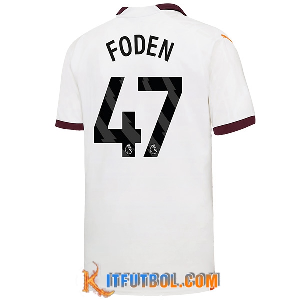 Camisetas De Futbol Manchester City (FODEN #47) 2023/2024 Segunda