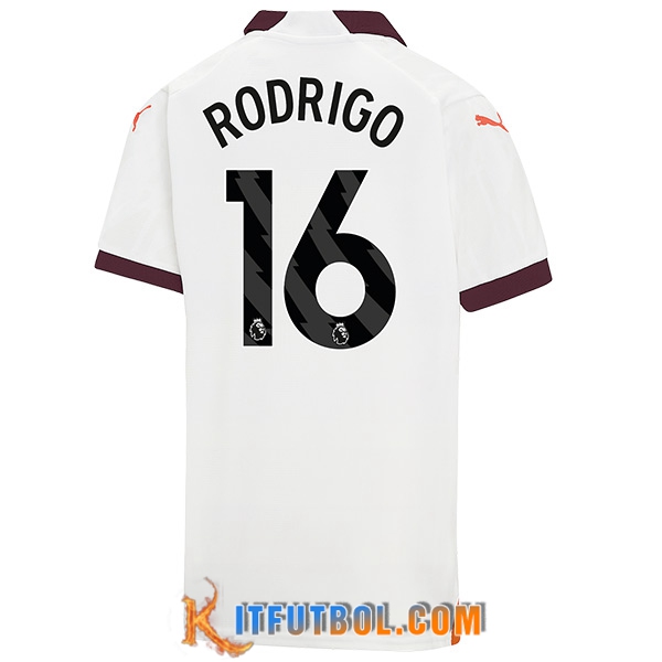 Camisetas De Futbol Manchester City (RODRIGO #16) 2023/2024 Segunda