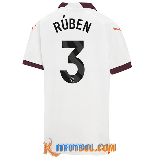 Camisetas De Futbol Manchester City (RÚBEN #3) 2023/2024 Segunda