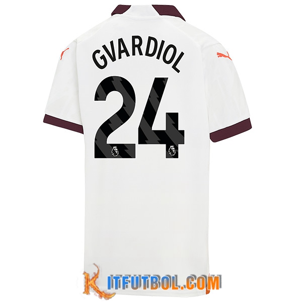 Camisetas De Futbol Manchester City (GVARDIOL #24) 2023/2024 Segunda