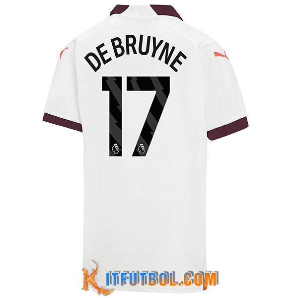 Camisetas De Futbol Manchester City (DE BRUYNE #17) 2023/2024 Segunda