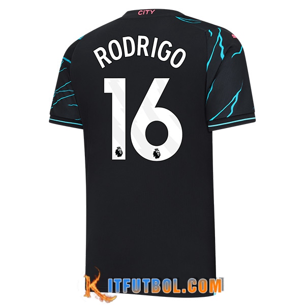 Camisetas De Futbol Manchester City (RODRIGO #16) 2023/2024 Tercera