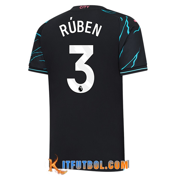 Camisetas De Futbol Manchester City (RÚBEN #3) 2023/2024 Tercera