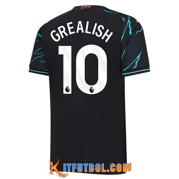 Camisetas De Futbol Manchester City (GREALISH #10) 2023/2024 Tercera
