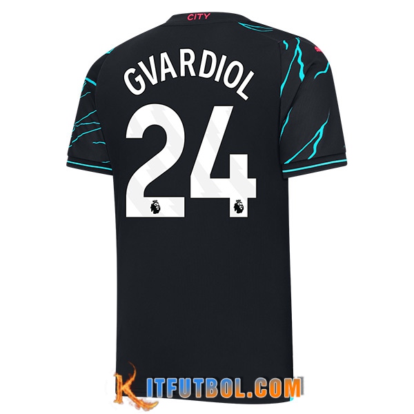 Camisetas De Futbol Manchester City (GVARDIOL #24) 2023/2024 Tercera