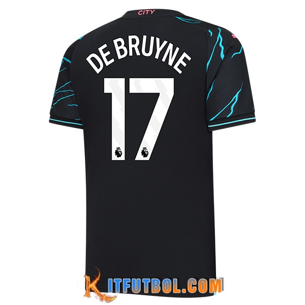Camisetas De Futbol Manchester City (DE BRUYNE #17) 2023/2024 Tercera